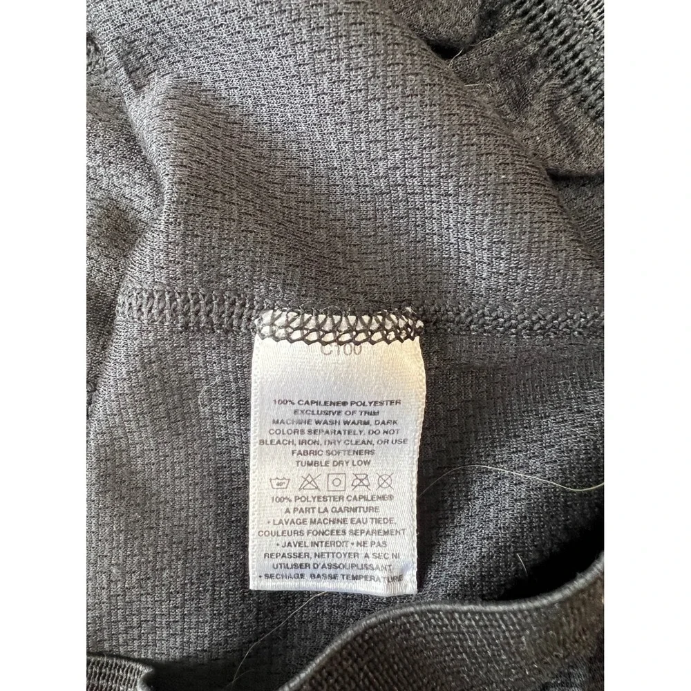 Patagonia Capilene Mens XL Black Base Layer Leggings Made in USA Thermal Pants - Picture 6 of 6
